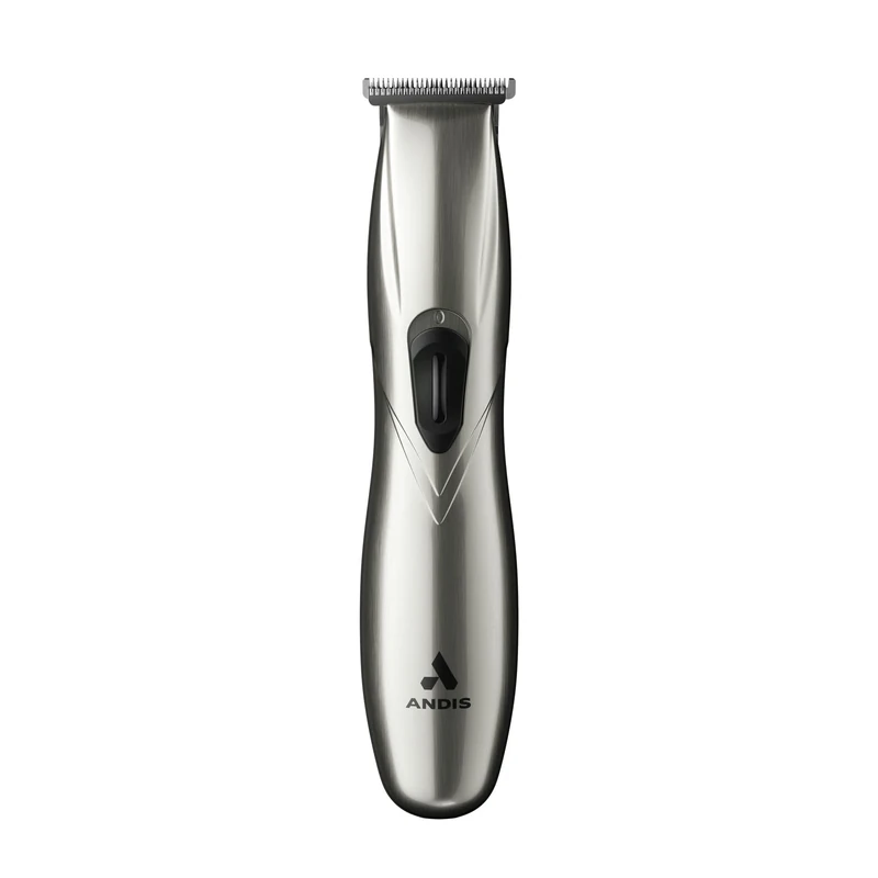 Andis - D-8, Slim-Line Pro Li Cord/Cordless Rechargeable T-Blade Trimmer - for Men/Women/Kids with Carbon Steel Blade, Bump Free Tech, Zero Cuts, Low Irritation & Li-ion Lithium Battery - 300g, Silver
