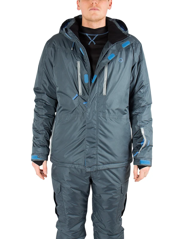 Gregster Men's Ski Jacket - Dark Blue, Medium - Image 1