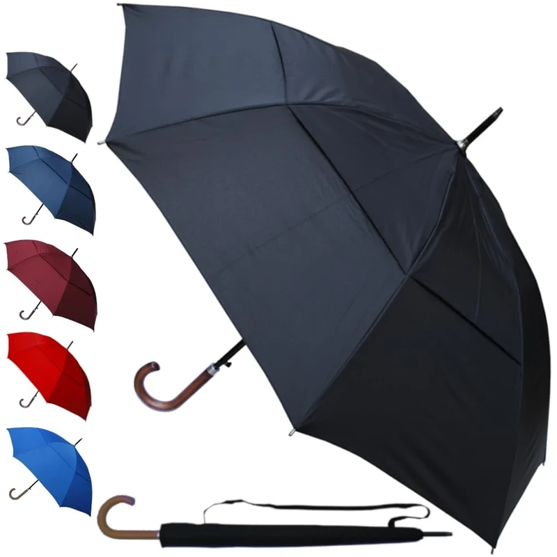 COLLAR AND CUFFS LONDON StormDefender 60MPH Windproof Umbrella - Auto
