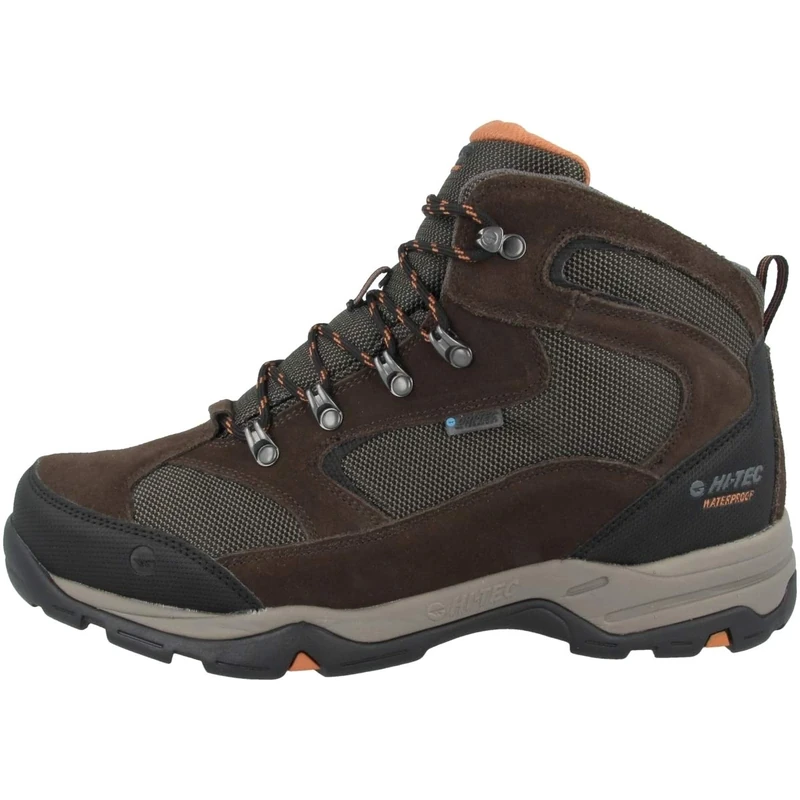 Hi-Tec Men's Storm Waterproof Hiking Boots, Brown Dark Chocolate Dark Taupe Burnt Orange 041, 7 UK