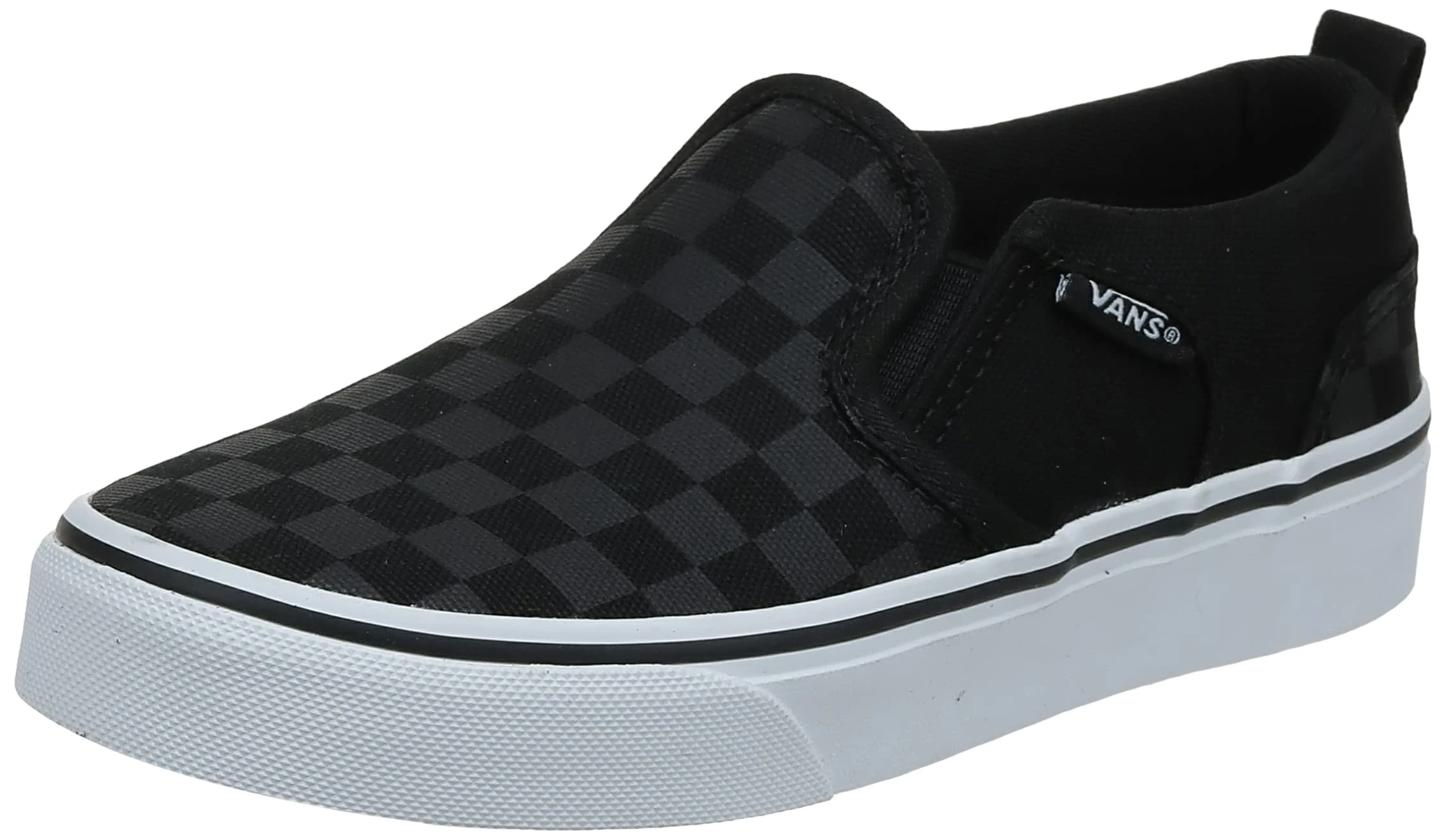 Vans Asher, Unisex Kids Trainers, Black (Checker/Black/Black 01X), 13.5 (31.5 EU)