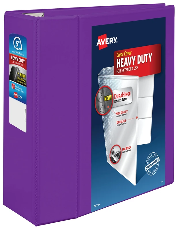 Avery Heavy Duty 5 Inch View 3 Ring Binder - Purple 79816