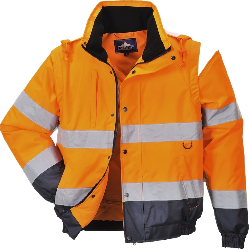Portwest HI-Vis 2-in-1 Jacket, Size: L, Colour: Yellow, C468YERL