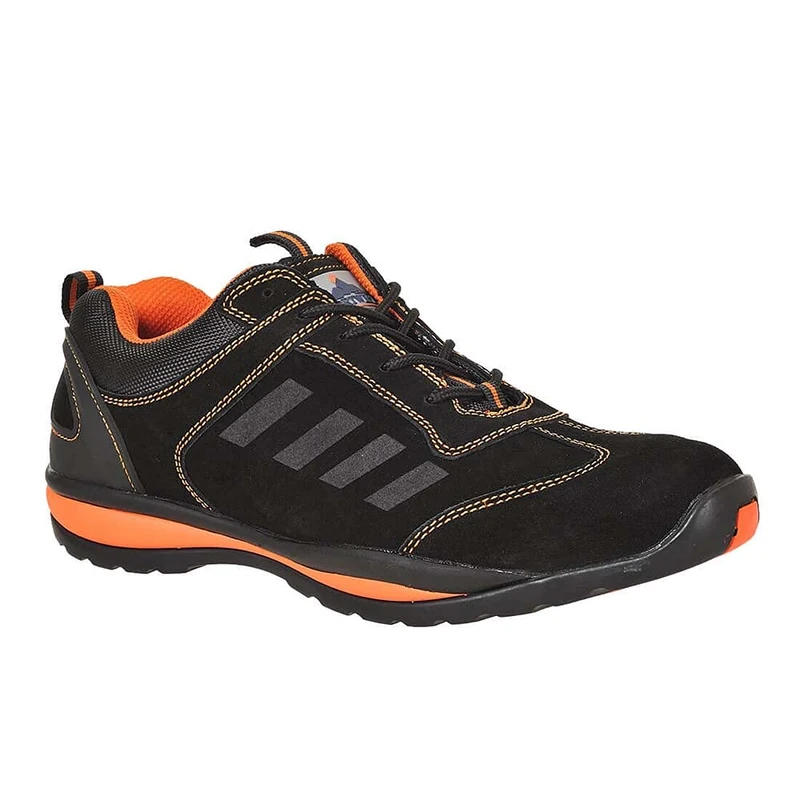 Portwest Steelite Lusum Safety Trainer S1P HRO, Size: 41, Colour: Orange, FW34ORR41