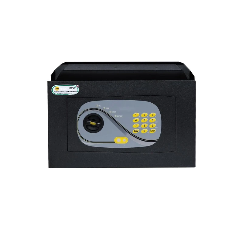 YALE Wall safe Y3260220 black, with programmable digital access, Dimensions: 340x210x200 mm