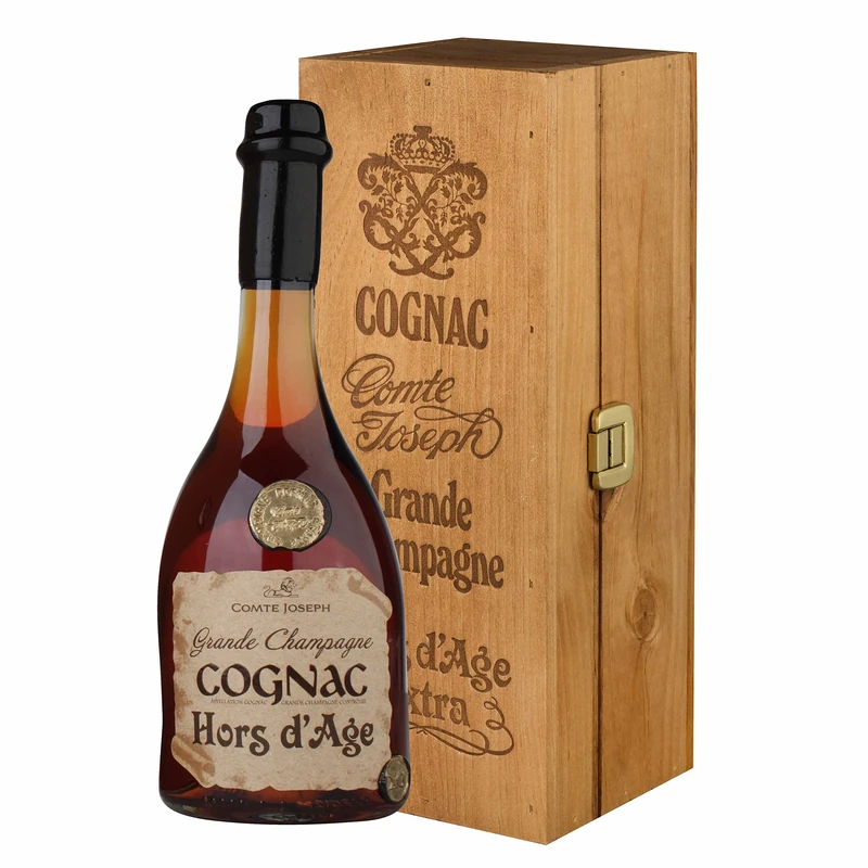 Comte Joseph - Cognac Hors d'Age Wood Gift Box - Spirits 40% ABV (1 x 0.70 L)