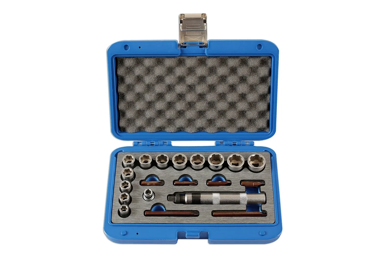 Laser 6219 Damaged Nut and Screw Remover Set 3/8"D 20pc