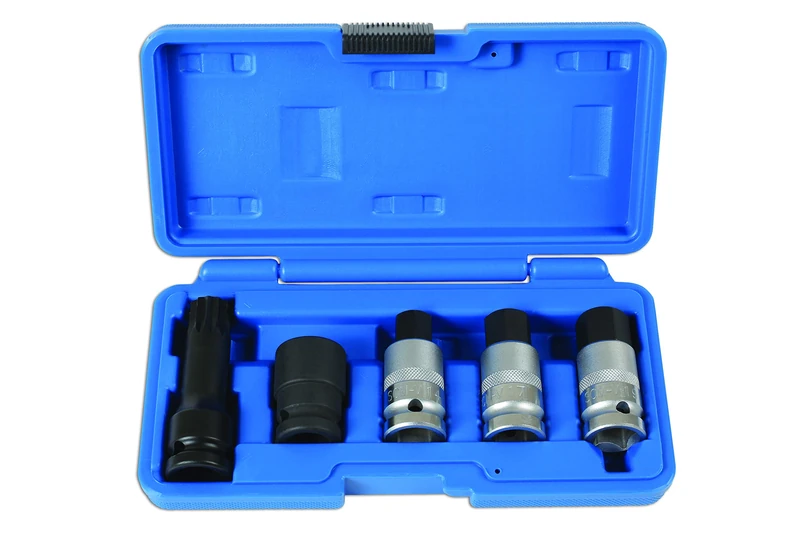 Laser 6411 Hub Nut Tool Kit 1/2"D 5pc