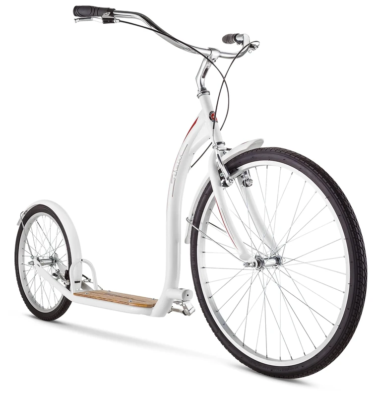 Schwinn Adult Shuffle Scooter with 26" Wheels, White - Image 1