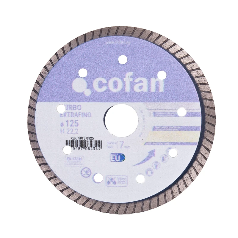 Cofan 10150125 Extra Fine Diamond Turbo Discs 125 mm