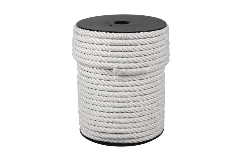 4 Strands of Sisal Cord 4/C 8 mm 200 M White