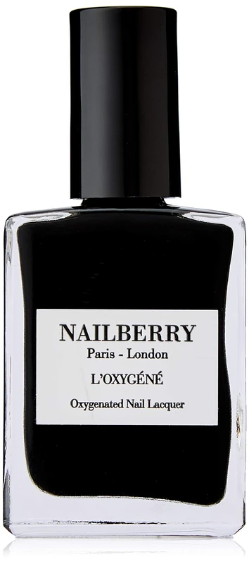 Nailberry L'Oxygéné Oxygenated Nail Lacquer | Black Berry, 15 ml | Polish for a Healthier Manicure & Long Lasting Colour | 12-Free, Vegan, Halal, Cruelty & Gluten Free