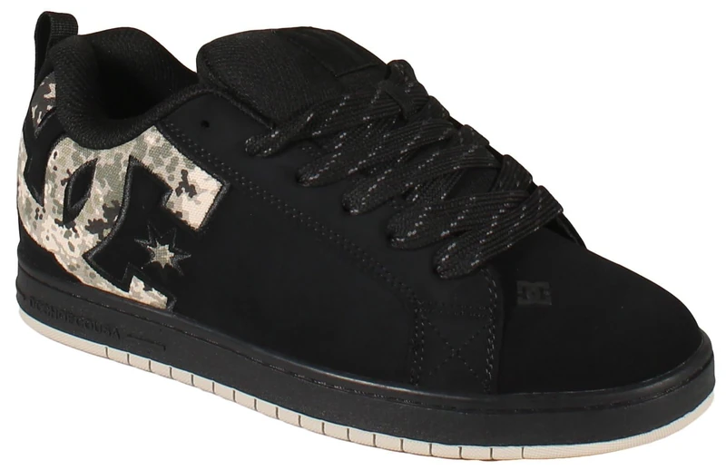 DC Shoes Men's Court Graffik Skateboarding Shoe, Black 001, 10 UK