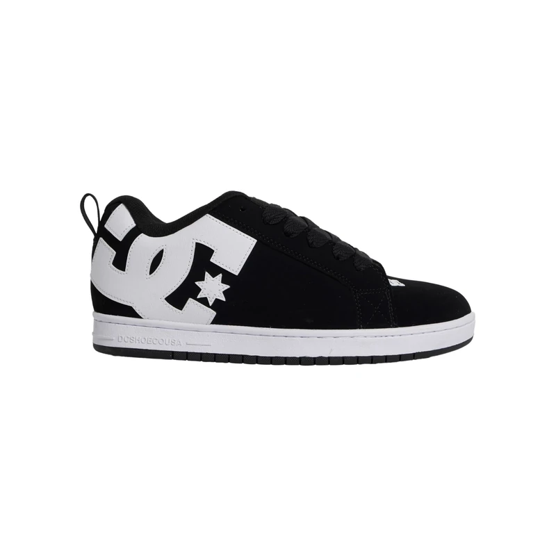 DC Shoes Men's Court Graffik Skateboarding Shoe, Black, 12 UK