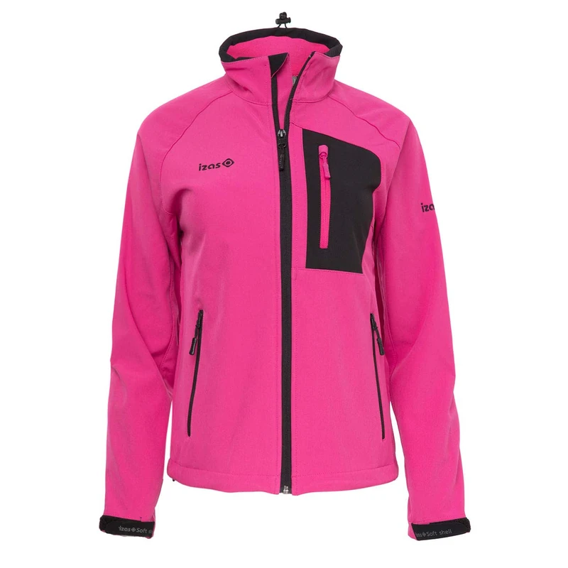 Izas softshell almar fuxia/black woman size m