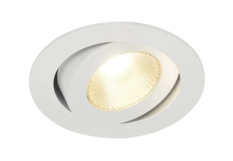SLV Recessed Ceiling Light CONTONE/LED Spotlight, floodlight, Ceiling Light, recessed Light, Indoor Lighting / 3000K 16W 890lm White dimmable 30 Degrees