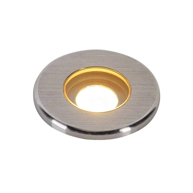 SLV Ground recessed Light DASAR MINI 37 / LED Spotlight for Terrace, Outdoor Spotlight, recessed lamp Garden, Ground lamp for Outdoor / IP67 3000K 120lm Stainless Steel 30 Degrees