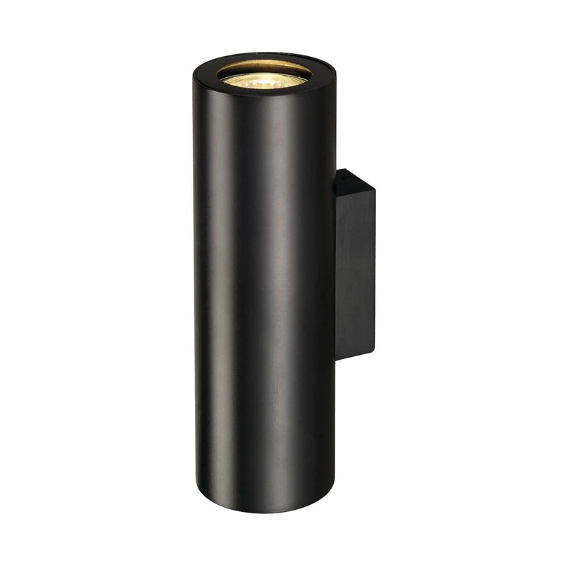 SLV Surface-Mounted Wall Light Enola_B / Internal Wall Illumination, Surface-Mounted Light, Wall-Mounted Light, Ceiling spot / GU10 50W Black