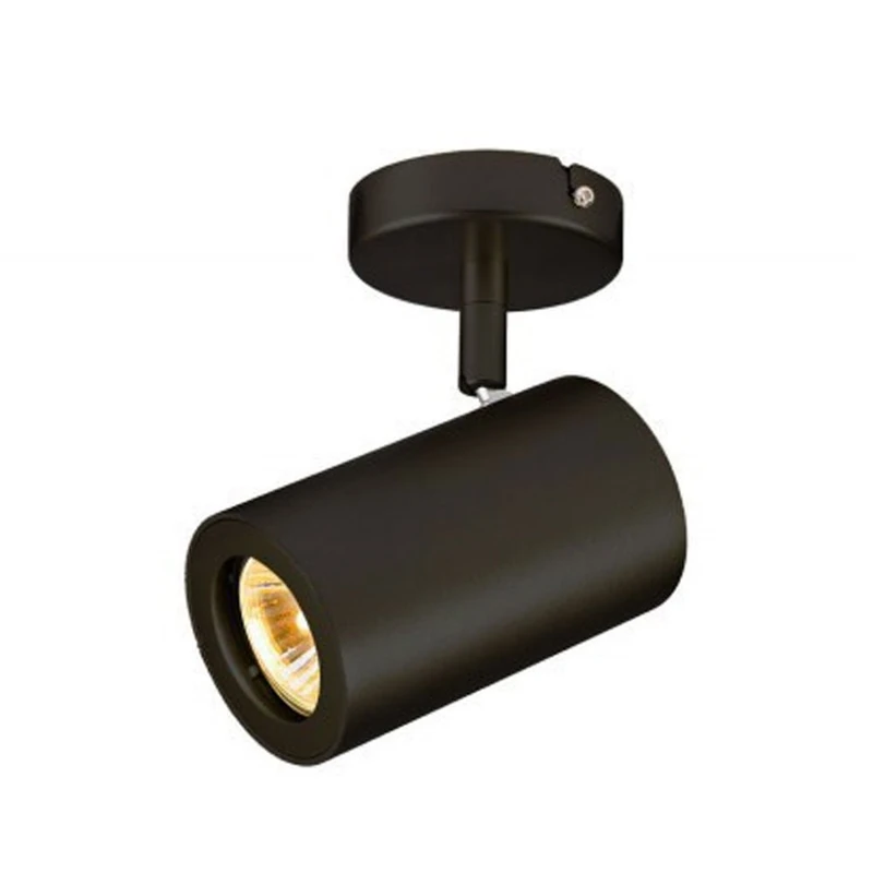 SLV Surface-Mounted Wall and Ceiling Light Enola_B / Internal Ceiling and Wall Illumination, Surface-Mounted Light, Wall-Mounted Light, Ceiling spot / GU10 50W Black