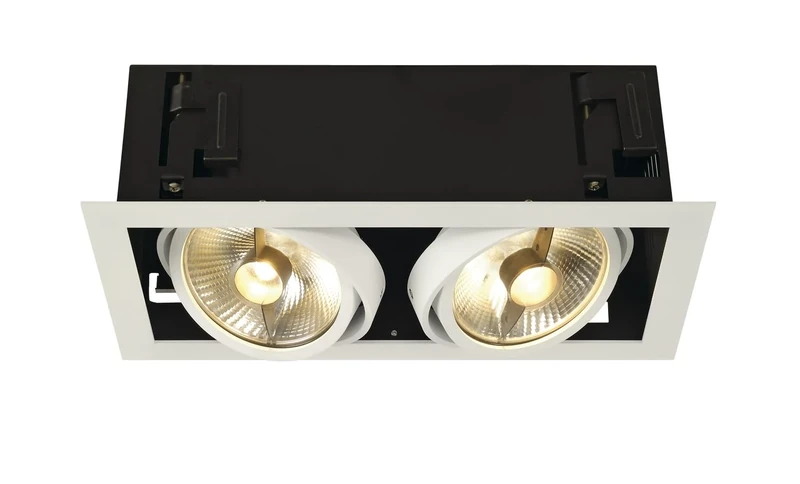 SLV recessed Ceiling Light KADUX 2 / spot, floodlight, Ceiling Spotlight, Ceiling Light, Built-in LED Light, Internal Lighting / GU10 75W White