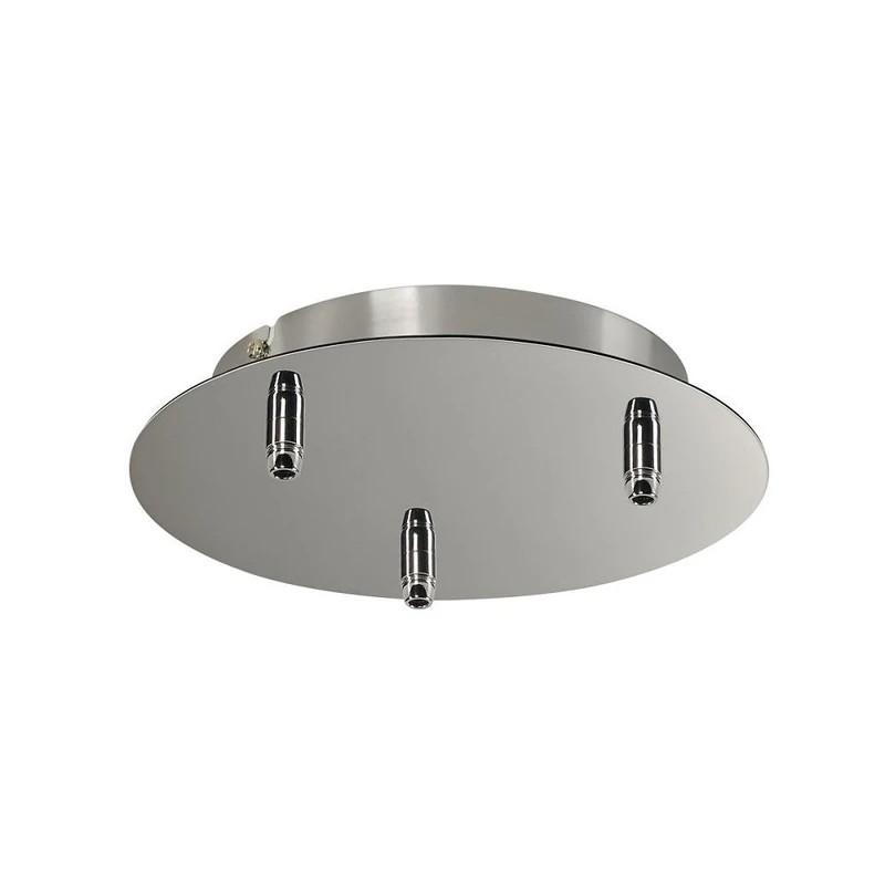 SLV Ceiling Roset FITU 3 Rosette Round incl. Strain reliefs/Chrome