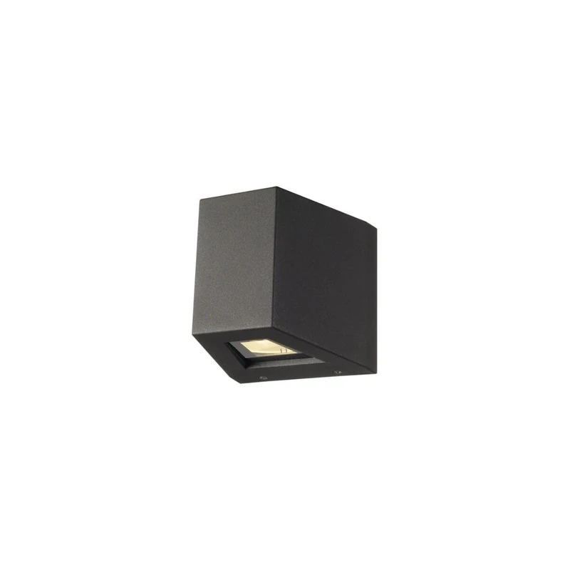 SLV Surface-Mounted Wall lightOUT-Beam/Illumination for Walls, Paths, entrances, Surface-Mounted Outdoor Light, Garden lamp / IP44 3000K 18W 50lm Anthracite 80 Degrees