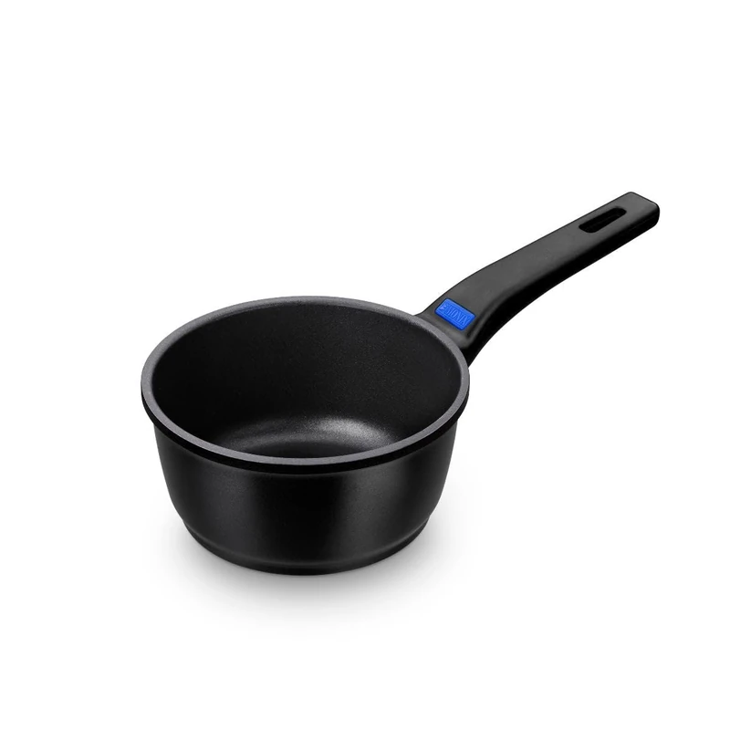 Monix Solid+ Cast Aluminium Non-Stick Saucepan, 16 cm, Black