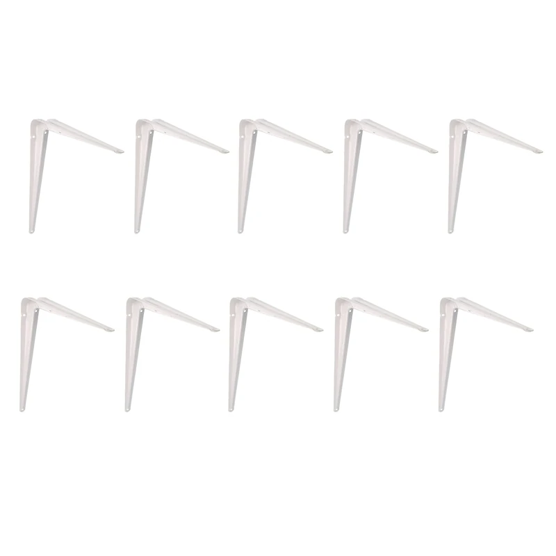 Pack of 10 Shelf Bracket – Wall Console Shelf Bracket Shelf Brackets Bracket 350x400 White