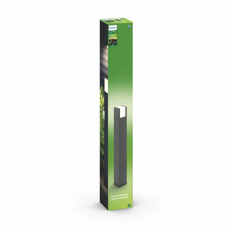 Signify Philips myGarden Arbour LED Outdoor Post Light, 1 x 6 W Integrated LED Light, Black,2.235 Kg,164639316