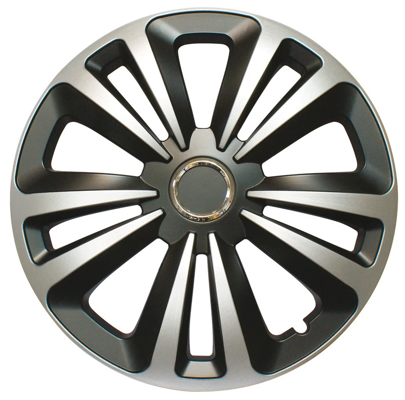 CORA 42046 4 Universal Aluminium-effect Terra Mix Wheel Trims, 16 ", Set of 4 - Image 1