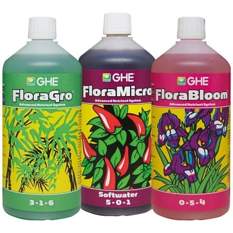 GHE SW Flora GRO, Bloom & Micro 1L
