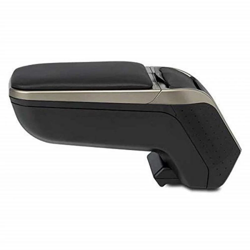 Rati Armrest Specific Black/Grey Armster 2 for Fiat 500 (08-15) With Storage Compartment and Foldable