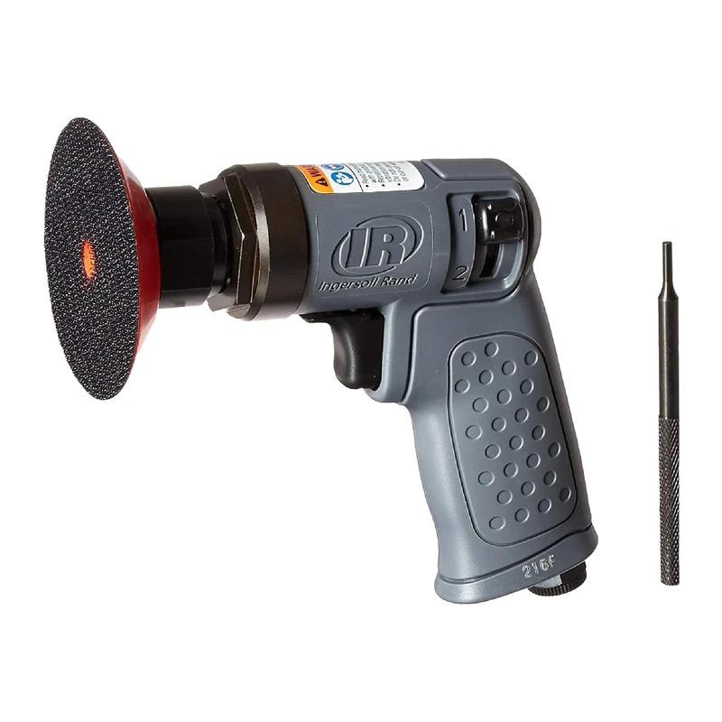 Ingersoll Rand Orbital Sander Set 3128KA, Mini Compressed Air Random Orbital Sander, Small and Compact for Sanding and Polishing Wood and Metal