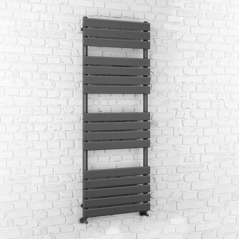 iBathUK Flat Panel Towel Radiator - 1600x600mm Anthracite