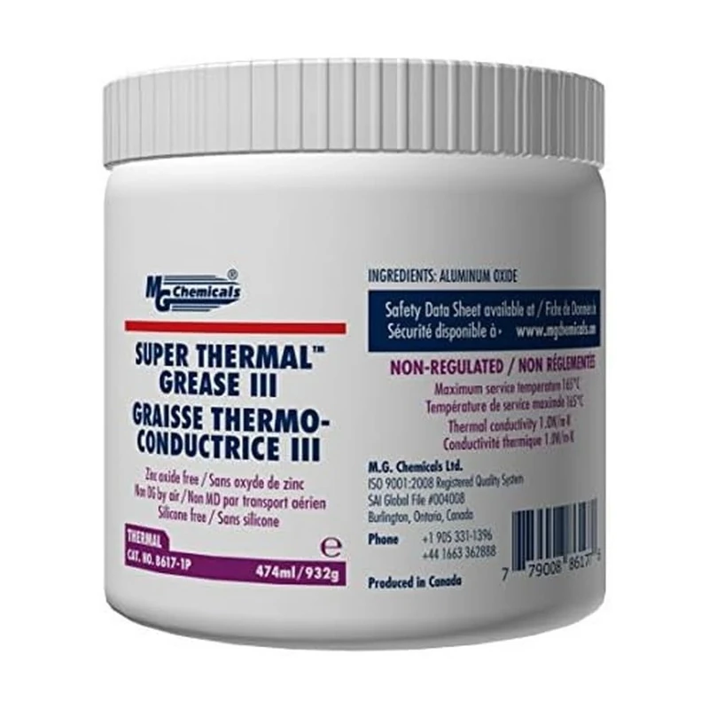 8617 Super Thermal Grease III, Zinc Oxide Free, 1.Pint Tub