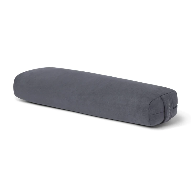 Manduka enlight Bolster Pillow - Yoga Pillow with Machine Washable Microfiber Cover, Curved Design for Optimal Workout and Meditation Support, Yoga and Pilates Equipment