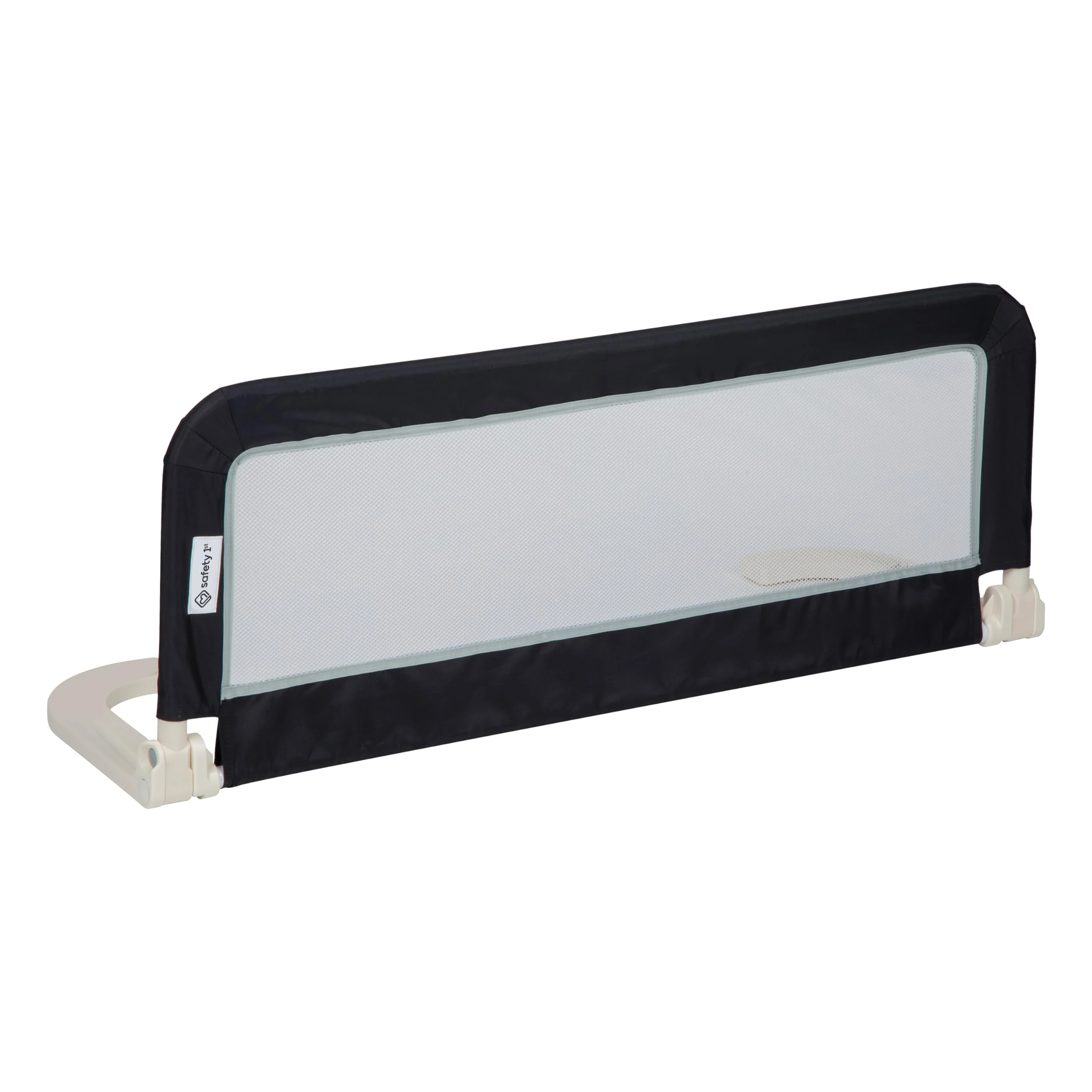 Safety 1st Portable Bed Rail, 106 x 42cm,Foldable Bed Guard for Toddler Bed, 18 Months – 5 Years, Portable Travel Bed Guard, Mesh Fabric, Easy to Install, Automatic Lock, Easy to Transport, Dark Grey