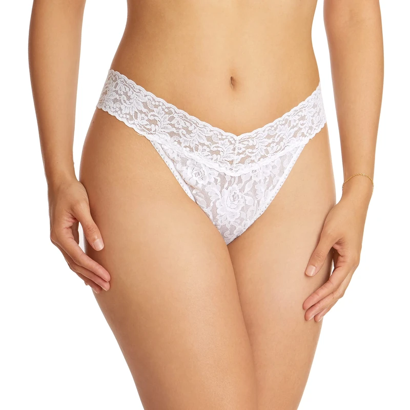 Hanky Panky Multi Pack - Signature Lace Original Rise Thong - 3 Pack-OS