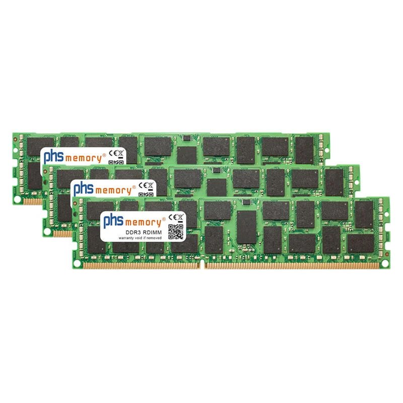 PHS-memory RAM Memory Kit 24 GB (3 x 8 GB) for Dell PowerEdge M610 DDR3 RDIMM 1333 MHz PC3-10600R
