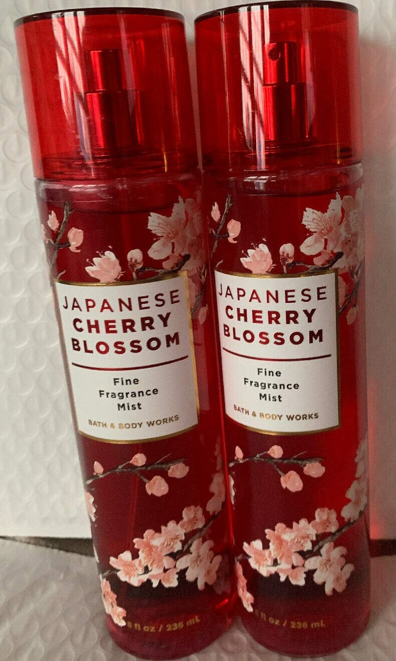 Bath & Body Works Japanese Cherry Blossom Fragrance Mist 8Oz Each (Set Of 2)
