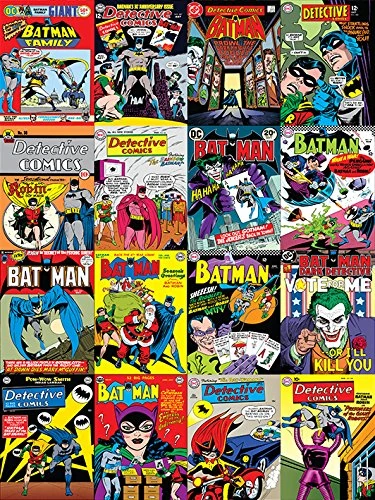 DC Comics Batman Covers Montage Canvas Print, 60 x 80 cm