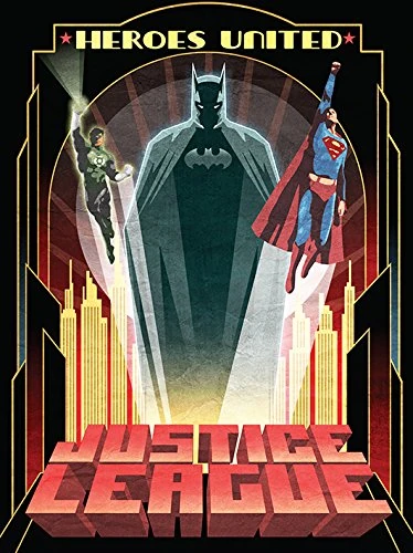 DC Comics Heroes United Canvas Print, 60 x 80 cm