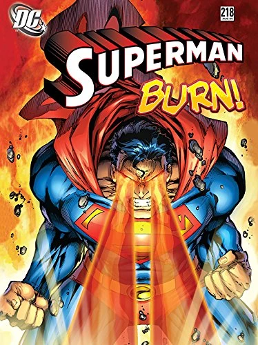 DC Comics Superman Burn Canvas Print, 60 x 80 cm