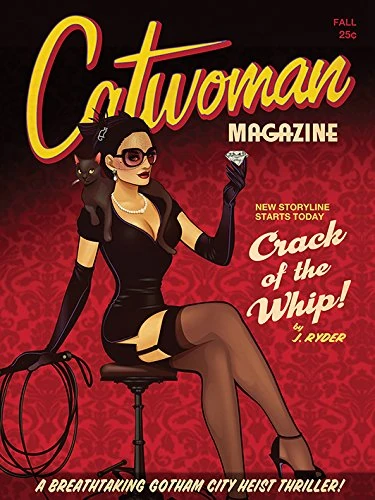 DC Comics Cat Woman Crack Of The Whip Canvas Print, 60 x 80 cm