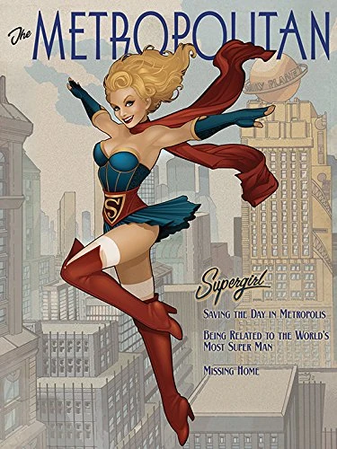 DC Comics Supergirl The Metropolitan Canvas Print, 60 x 80 cm