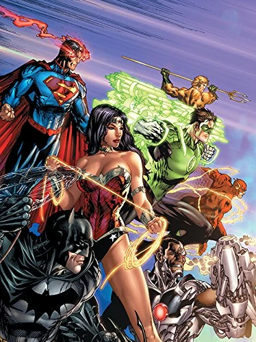 DC Comics Justice League Ready For Action Canvas Print, 60 x 80 cm