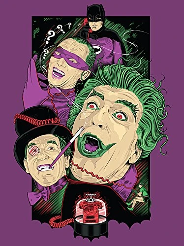 DC Comics Batman Villains Canvas Print, 60 x 80 cm