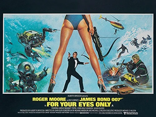 Pyramid International "For Your Eyes Only - Legs James Bond Canvas Print, Multi-Colour, 60 x 80 x 1.3 cm