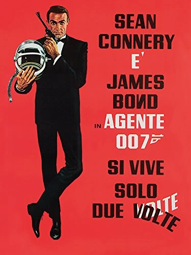 Pyramid International "Si Vive Solo Due Volte James Bond Canvas Print, Multi-Colour, 60 x 80 x 1.3 cm