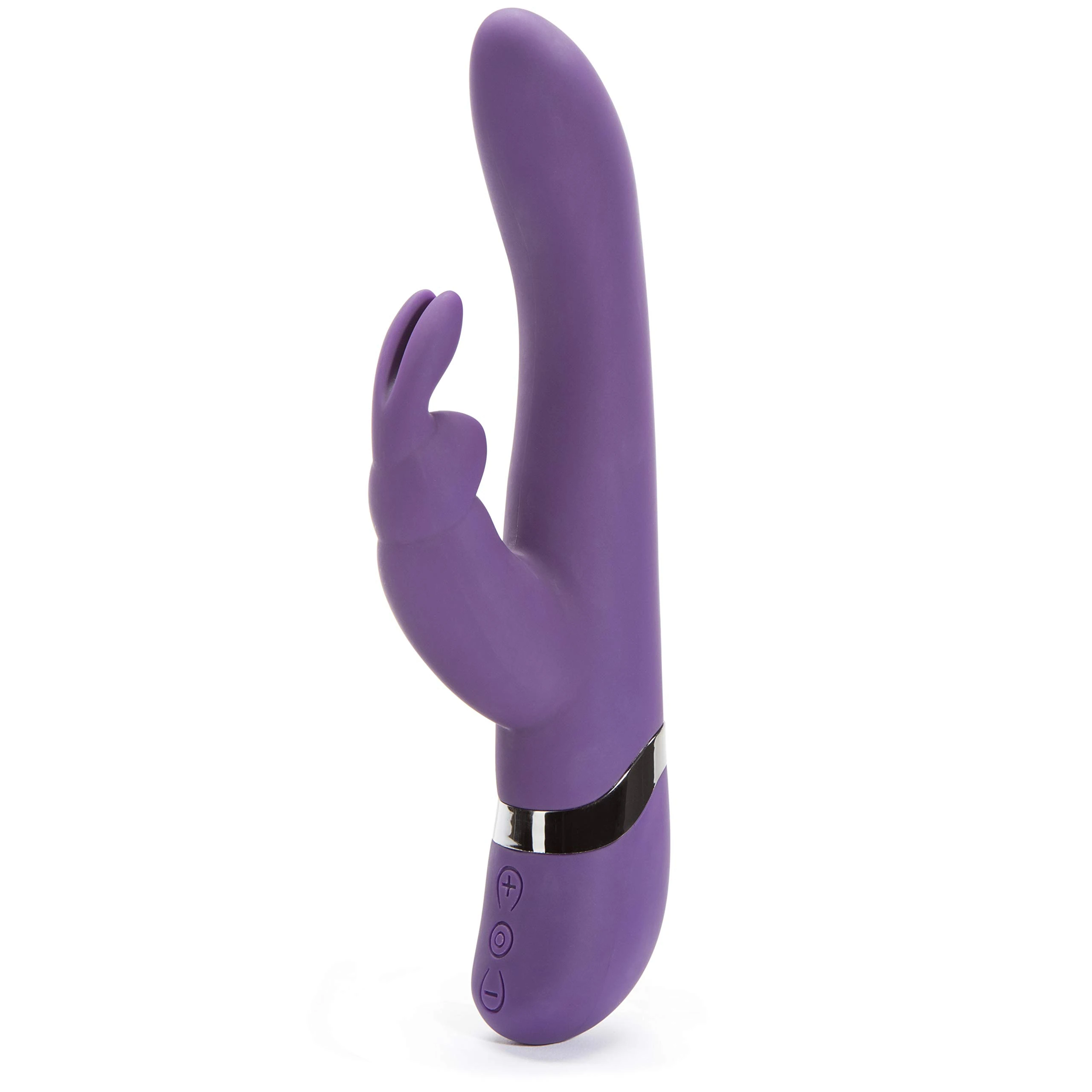 Lovehoney Desire Rabbit Vibrator - 5 Inch Silicone G Spot Vibrator for Women - 8 Patterns & 12 Speeds - Dual Stimulation Adult Sex Toy - Rechargeable & Waterproof - Purple